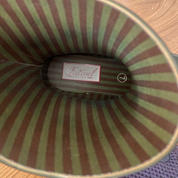 Festival Hunter Rain boots, Fleece socks, EUC! 7/8 - Picture 15 of 16